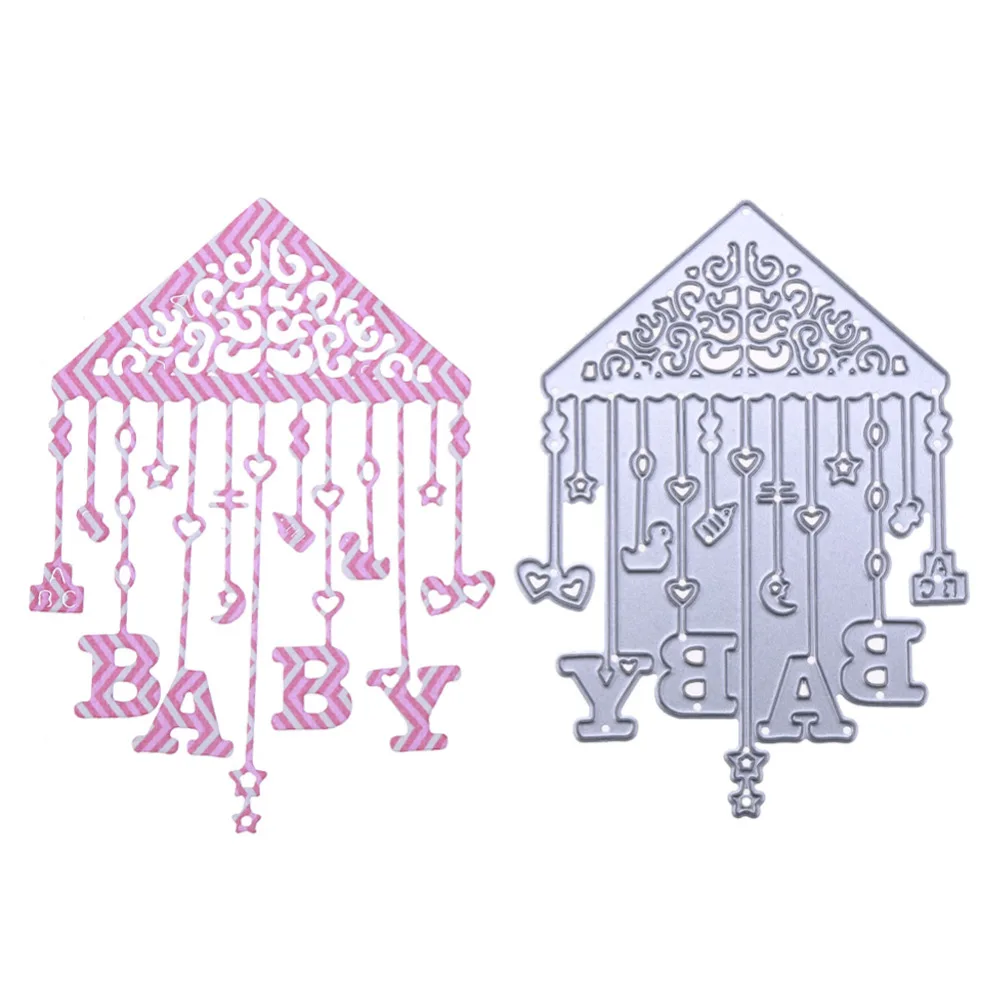 New Baby Bed Bell Metal Cutting Dies Stencil for DIY Scrapbooking Photo Album Baby Cards Making Decoration Supplies Paper Crafts