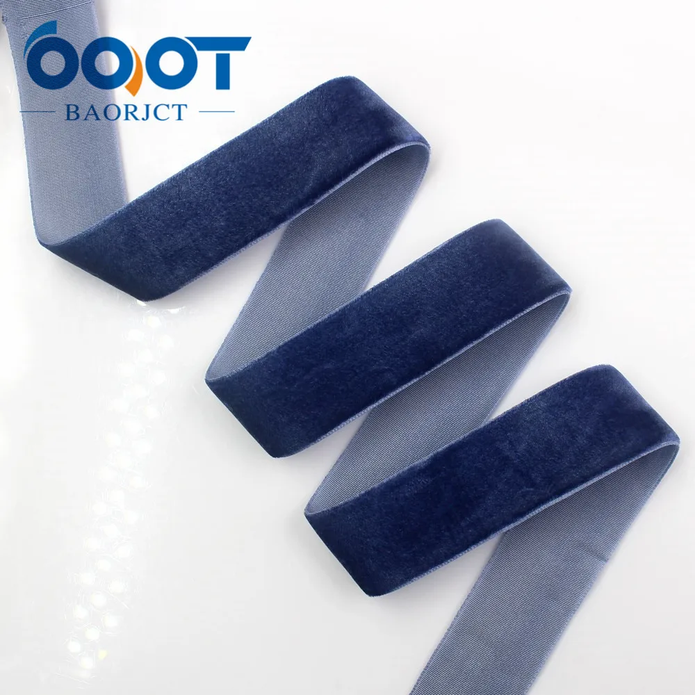 OOOT BAORJCT I-181220-302(") 25 мм 10 ярдов бархатная лента, DIY аксессуары для волос ручной работы, свадебный подарок декоративная обертка материалы