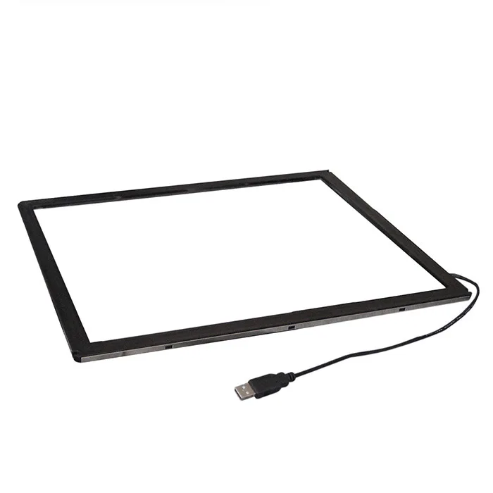24 дюймов инфракрасный сенсорный экран 10 точек Сенсорная панель ИК сенсорная рамка со стеклом/16:10 формат