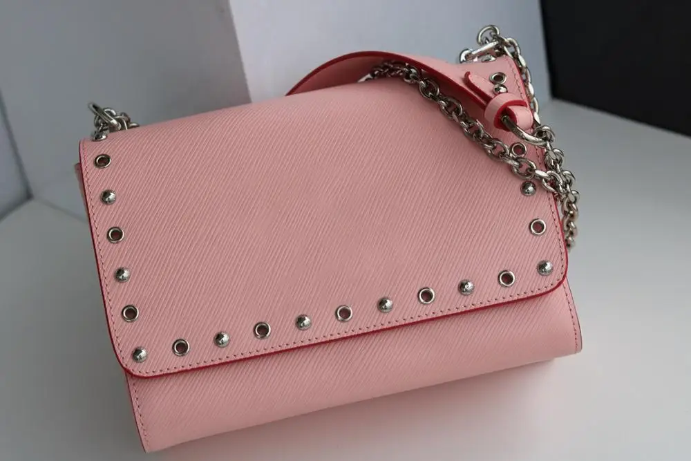 

Genuine leather chain shoulder bag Twist bag for women messenger bag brand bag designer Twist Denim love lock bag tote