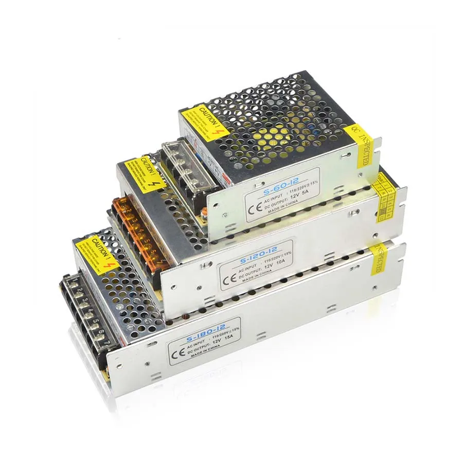 LMID Lighting transformer 220v 12v led power supply dc12v 1A 2A 3A 5A 8.5A 10A 15A 20A 30A led driver 12v For LED Strip light 12v 2a iron case power supply transformer for surveillance camera led light