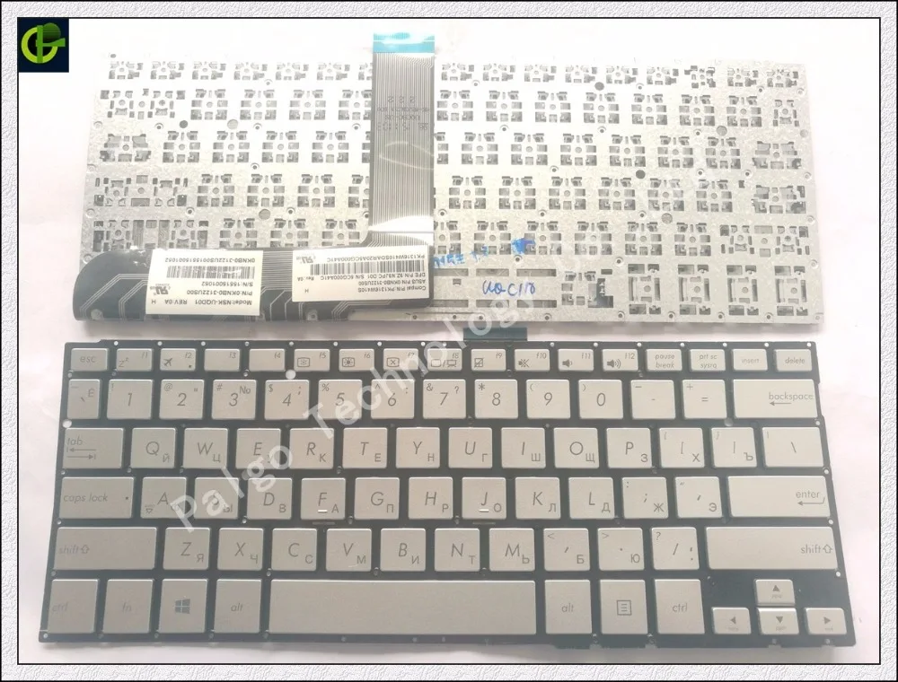 

Russian Keyboard for ASUS Vivobook Flip Q302 Q302L Q302LA P302LJ TP300 TP300L TP300LA TP300LD tp300UA P302 Q304 RU SILVER laptop