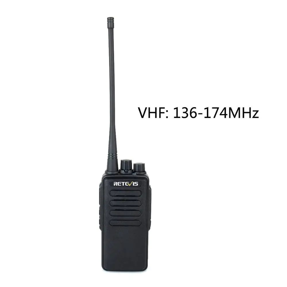 Высокая Мощность профессиональная рация Retevis RT1 VHF(или UHF) VOX 3000mAh две антенны двухстороннее радио Comunicador рация - Цвет: VHF 136-174MHz