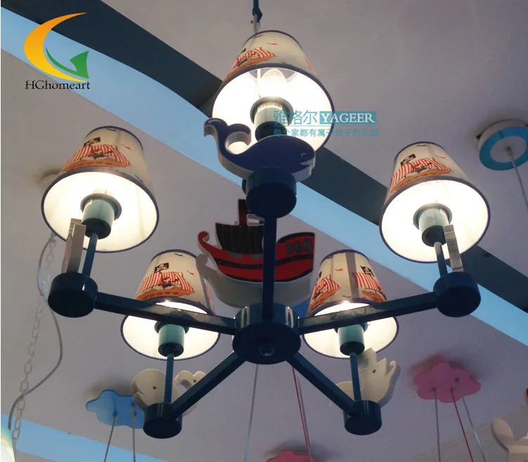

Children Chandeliers boy Mediterranean fashion modern lighting wall lamp table lamp bedroom chandelier E14 240V-120V