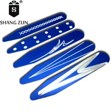 SHANH ZUN 10 Pieces In High Quality Aluminum Blue Collar Stays In Plastic Boxes