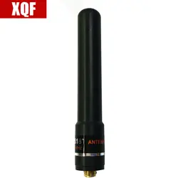 XQF hh-s518 + UV 145/435 мГц высоким коэффициентом усиления антенны SMA-F Короткие руки для Baofeng UV-5R двухстороннее радио