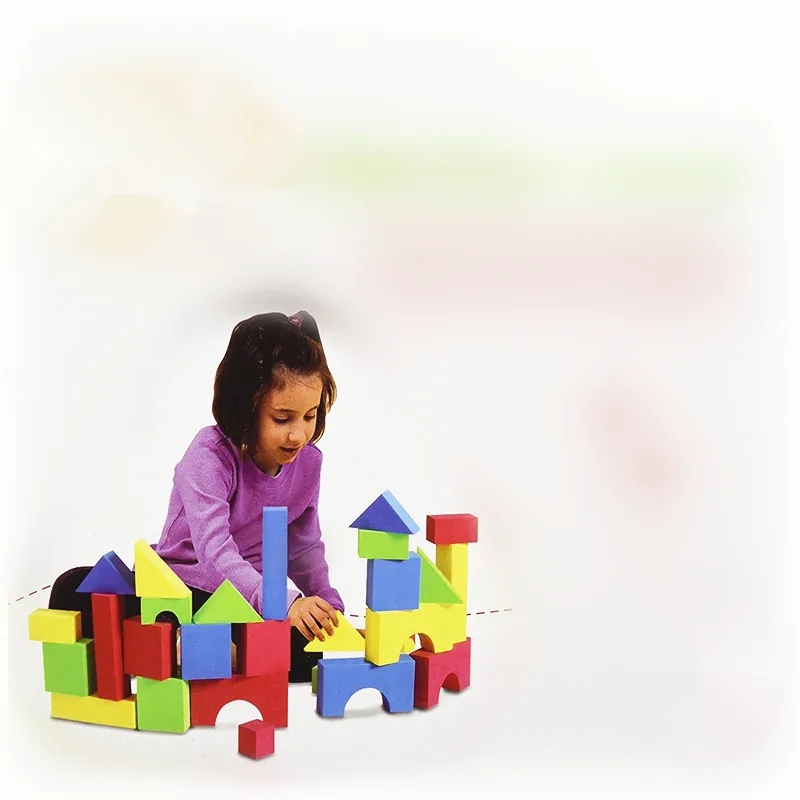 Soft Foam Building Blocks Construction Imaginationtoys Educational Playing For Kids Children Toddlers Non-Toxic Set Of 50Pcs (3)
