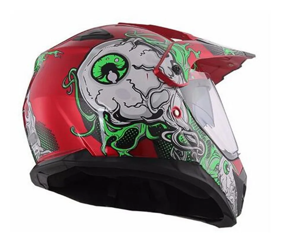 Южная Корея двойные козырьки DOT moto RCYCLE шлемы moto ATV DIRT BIKE moto CROSS racing Шлем moto cicleta casco capacetes