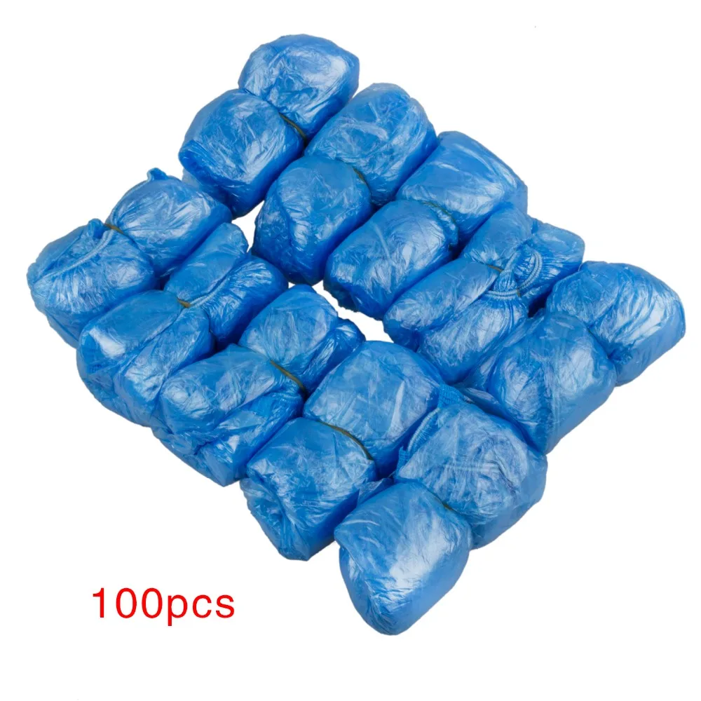 TEXU 100 Pcs Disposable Shoe Covers Carpet Cleaning Overshoes Guests Family TEXU 100 Pcs Disposable Shoe Covers Carpet Cleaning Overshoes Guests Family