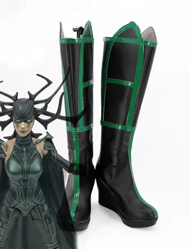 

Thor 3 Ragnarok Hela Wedge Heel Boots Shoes Cosplay Custom Made Any Size