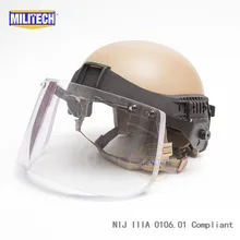 MILITECH CB высокого уровня IIIA 3A арамидная пехота баллистический пуленепробиваемый тактический шлем козырек Набор дело с 5 лет гарантии