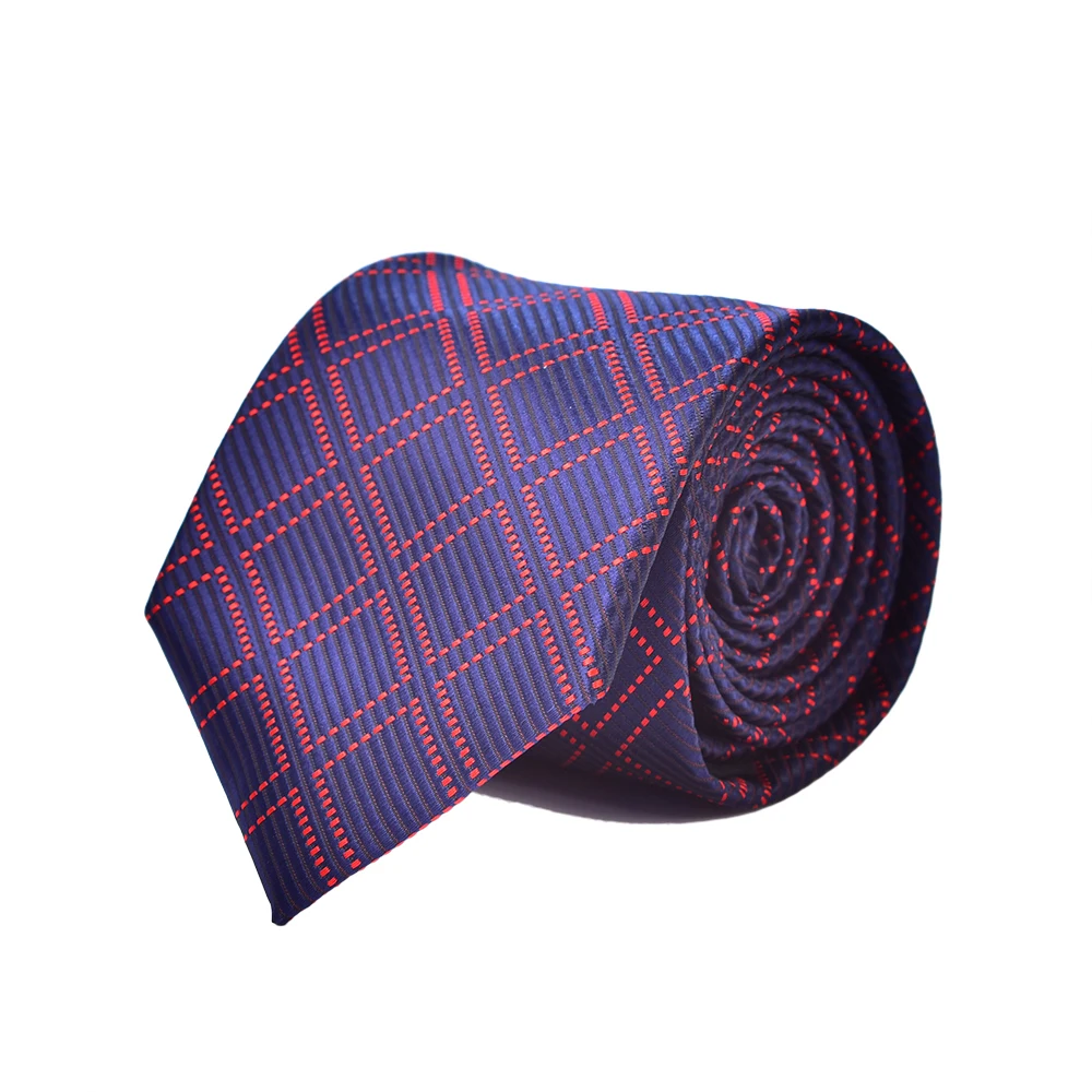 

Fashion Men Necktie Fine Diamond Lattice Striped Casual Business Tie