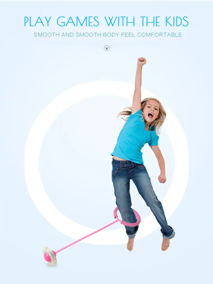 Jumping Ring Skip Ball Ankle Sports Funny Toy LED Flash Fitness Sport Adult Kids