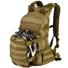 25L Outdoor Nylon Military Tactical Backpack Travel Riding Cycling Extensible Helmet Water Bag Double Shoulder Pack Rucksack