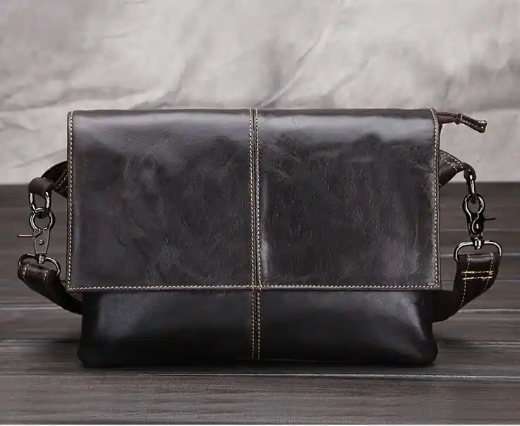 men's leather handbags small