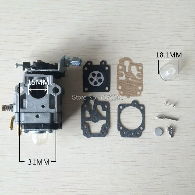 Comprar 43CC 52CC CG430 CG520 cortador de cepillo chino recortador de hierba carburador con Kits de reparación