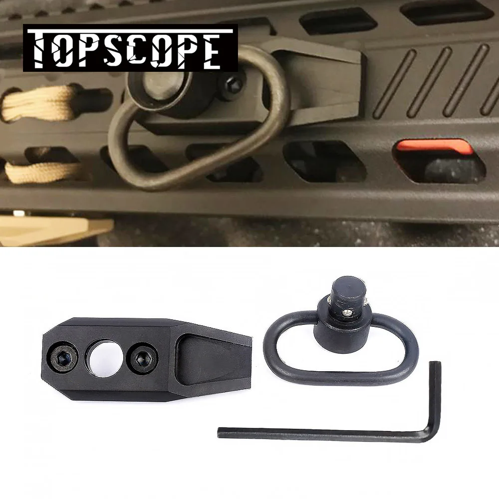 

Universal Tactical KeyMod Direct Quick Detach Sling Swivel Adapter Mount Adaptor 360 rotation
