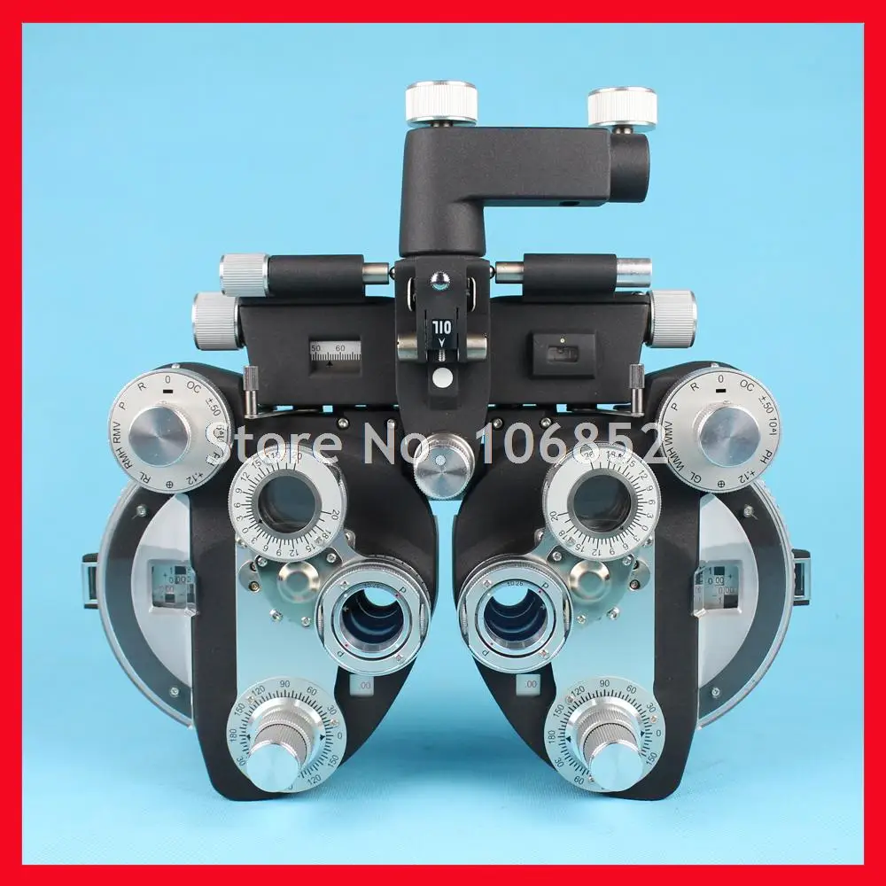 

Manual phoropter Optical view tester Vision tester Minus cylinder lenses Black color