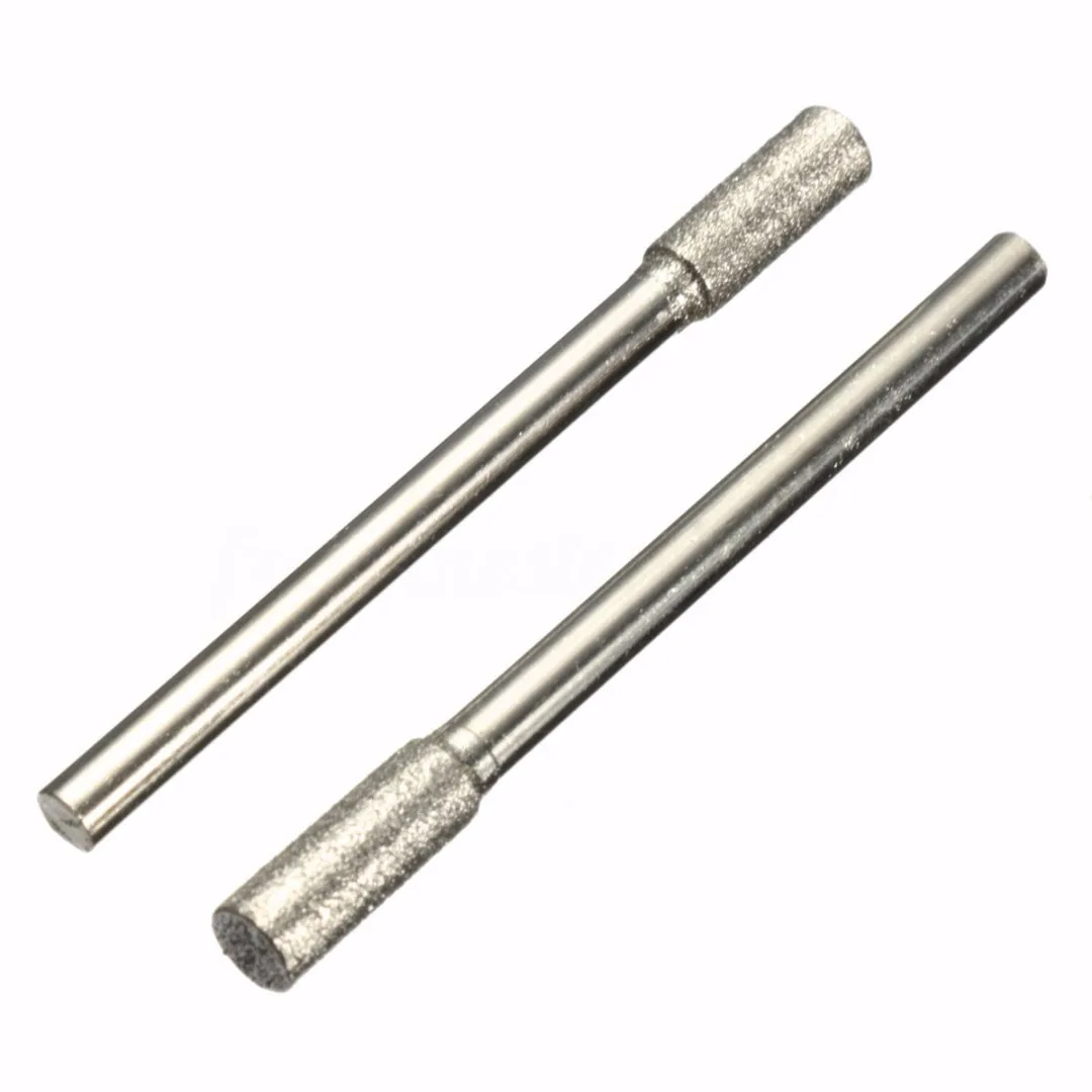 5pcs/set  New Diamond Grinding Burr Drill Bits 4mm Grinding Diameter For Rotary Tool