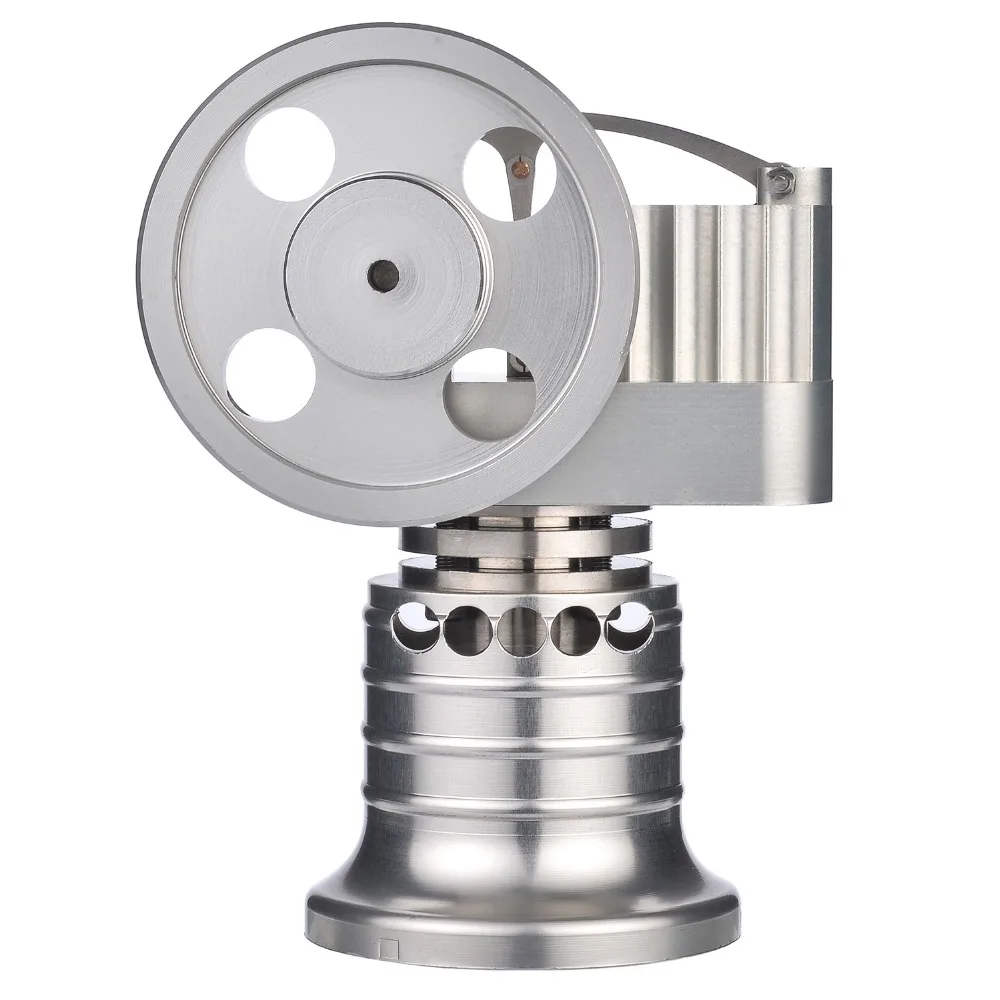 

Model Building Kits Vertical Type Metal Hot Air Stirling Engine Motor Model With Alcohol Burner Kids Early Development Toys