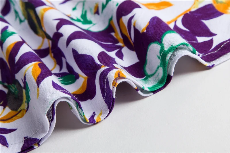 Kostlish 2017 New Summer Dress Women Floral Print Audrey Hepburn 50s 60s A-Line Vintage Dress Sleeveless Party Dresses Plus Size (84)