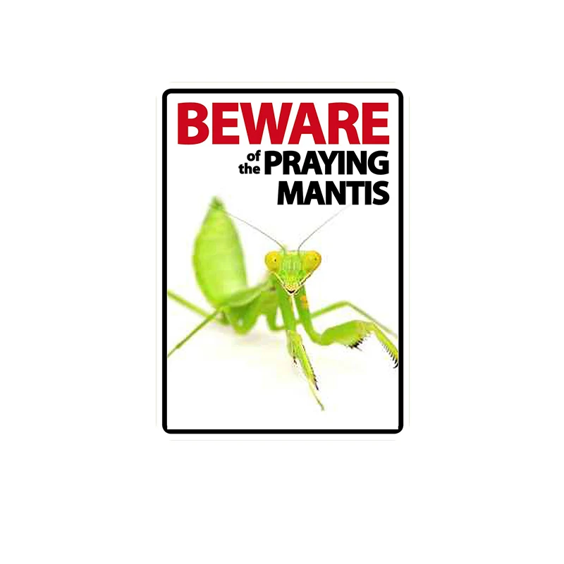 Metal Tin Sign praying mantis Pub Home Vintage Retro Poster Cafe ART