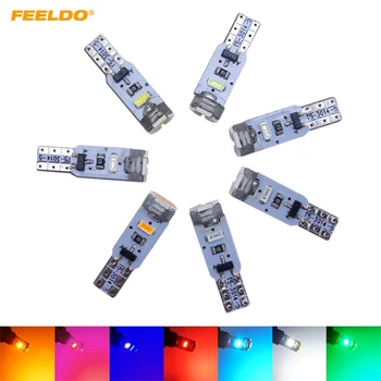 

200X Car T5 5led 3014 5SMD Auto Wedge Light Lamp Warning Canbus No Error Car LED Light 7-Color #FD-4024
