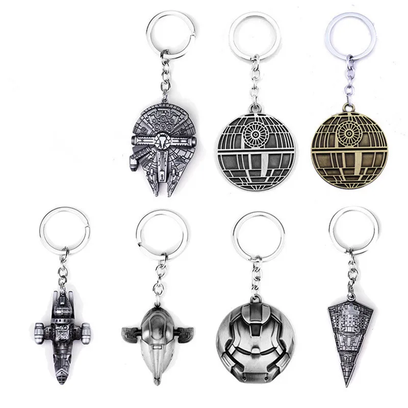 

Metal Star Wars Key ring The Force Awakens Jedi Master Darth Vader White Soldier Figure Starwars Keychain Bag Pendant Gift