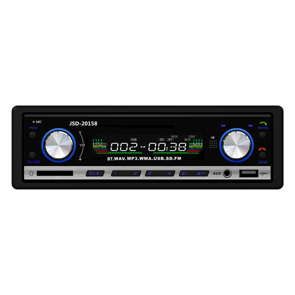 Cimiva Car Stereo FM Radio MP3 Audio Player Support Bluetooth Phone with USB/SD/MMC Port Car Electronics In-Dash 12V audio-player