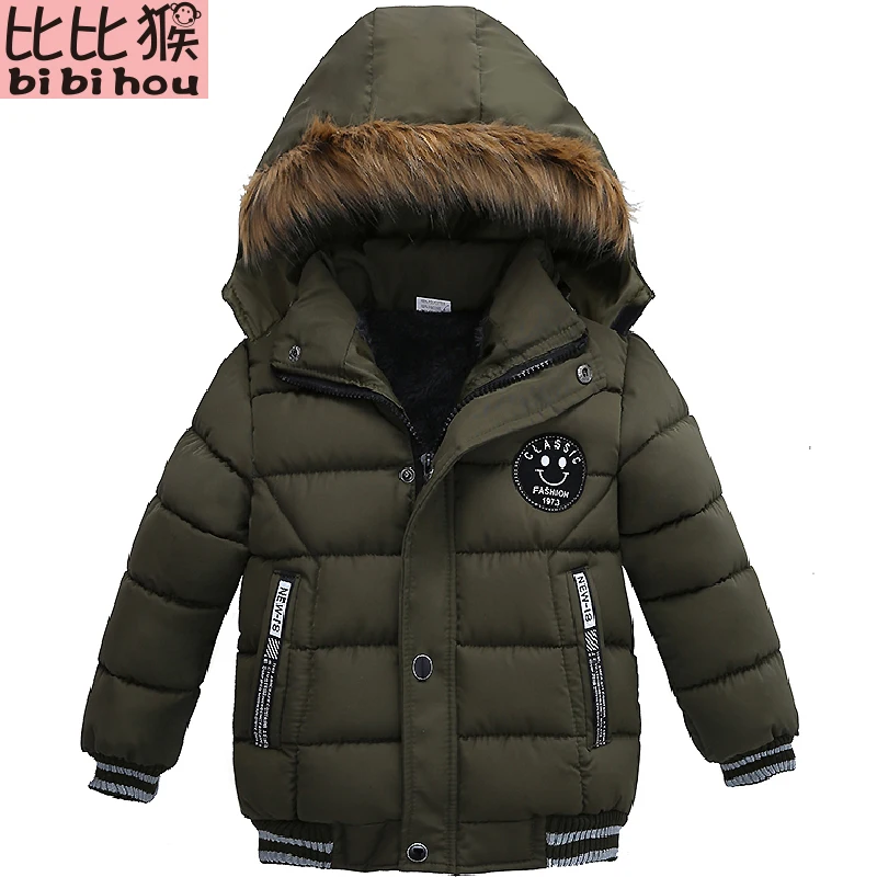 

2018 Autumn Winter Baby Boys Jacket Jacket For Boys Children Jacket Kids Hooded Warm Outerwear Coat For Boy Clothes 2 3 4 5 Year