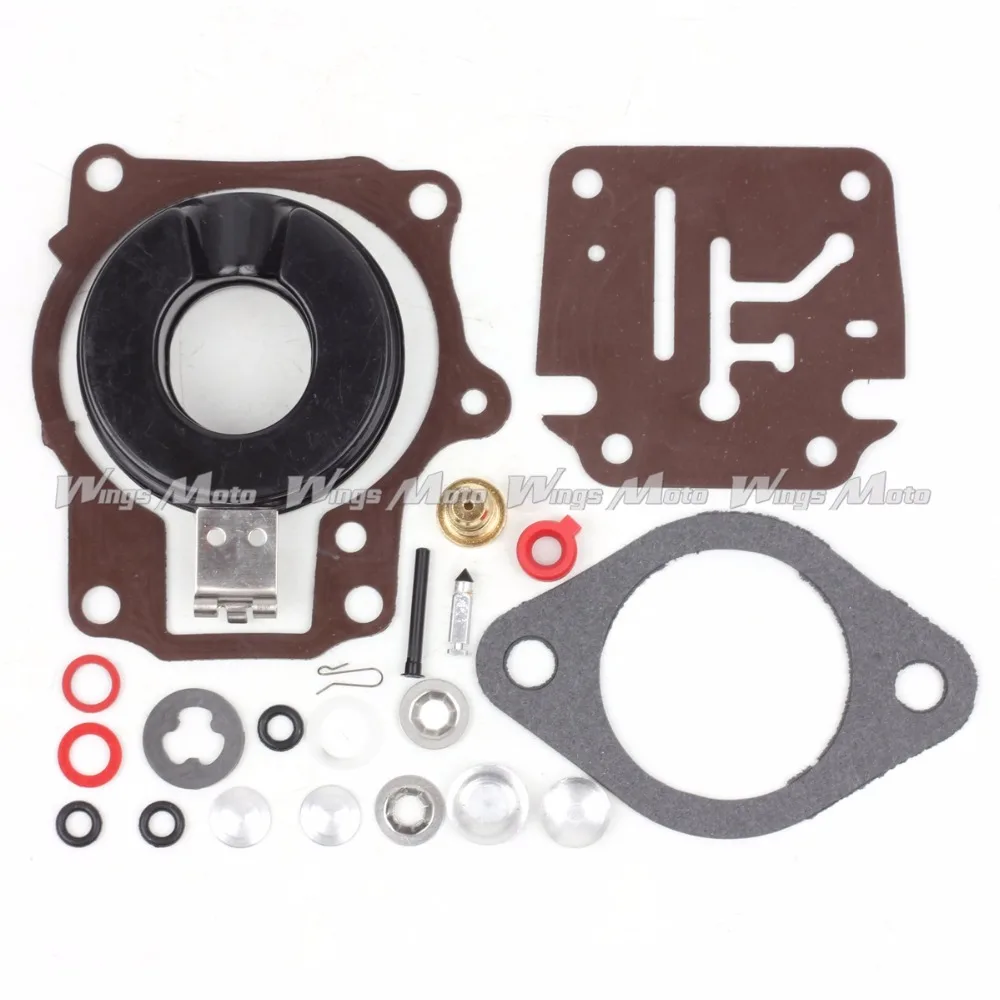 Carb Repair Carburetor Rebuild Kit with Float for Johnson Evinrude