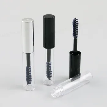 

500 x 4ml Empty Mascara Tube Eyelash Vial Liquid Bottle Container Black Silver Cap Refillable Bottles Makeup Accessories