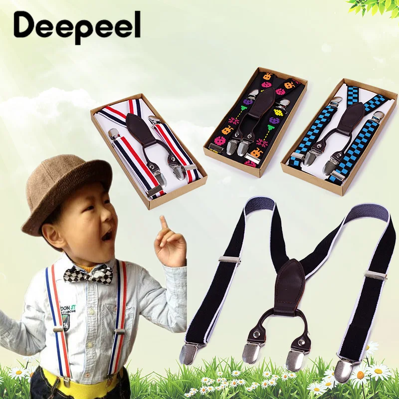 Deepeel/1 шт., 2*80 см, Детские эластичные подтяжки из полиэстера, регулируемые подтяжки, Детские эластичные костюмы, украшение