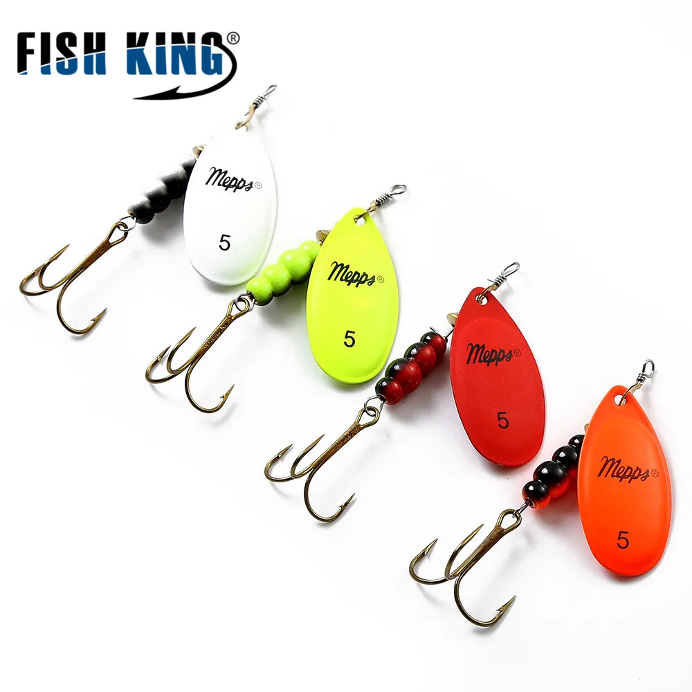  Mepps spinner приманки 0#-5# 4 Цвет с mustad Крючки 35647-БР Arttificial bait Рыбалка lure