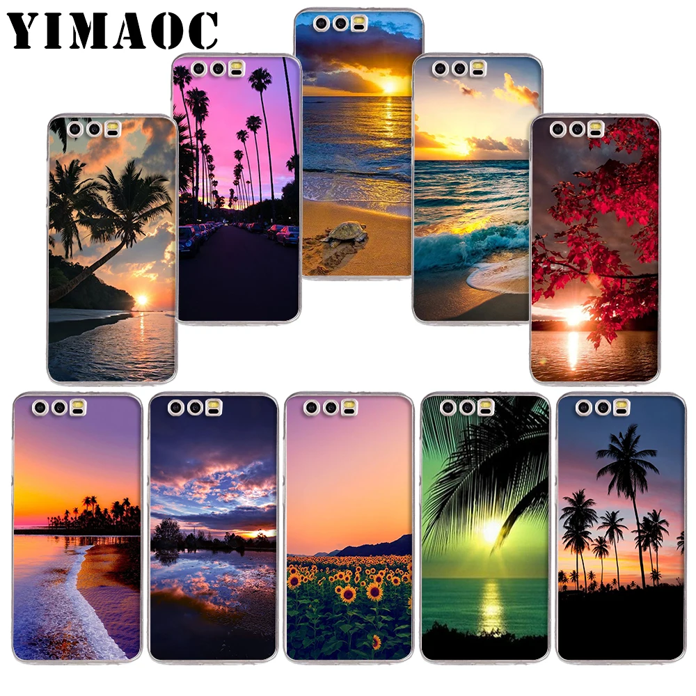 

YIMAOC 246z Romantic sunset Soft TPU Case for Huawei Honor 10 9 lite 7A Pro 7C 7X 8X Nove 3 3i