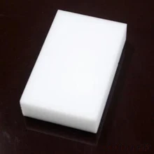 O envio gratuito de 100 pçs/lote atacado branco magia esponja borracha melamina cleaner, multi-funcional limpeza 100x60x10mm