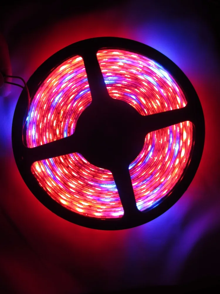 

5m LED Grow strip light 4:1 5:1 7:1 8:1 60leds/m 660nm 460nm 5050 Aquarium Greenhouse Hydroponic Grow Strip 12V