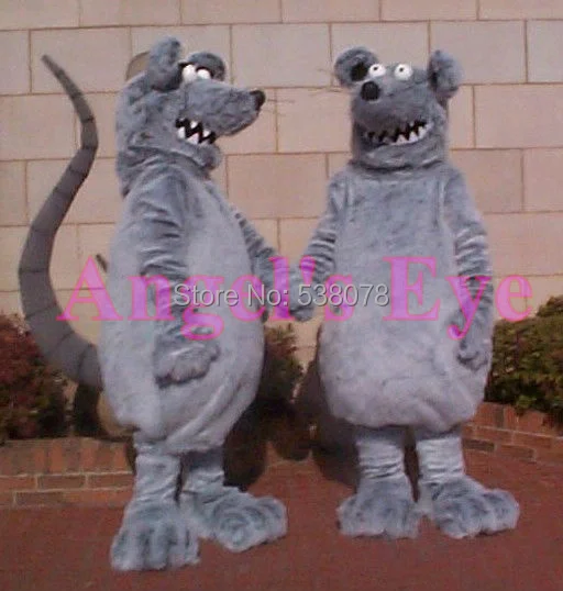 

1 piece Grey Rat Mascot Costume Adult Size Wild Animal Rat Mouse Mascotte Fancy Dress Cosply Suit for carnival Cosply