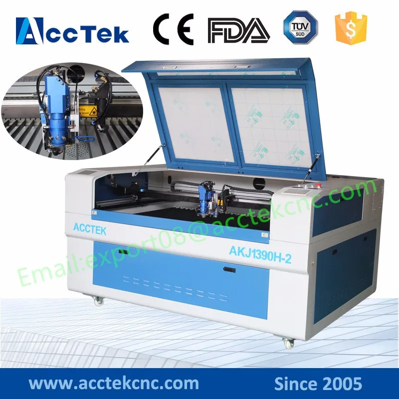 AKJ1390H-2 dual head laser cutter-1