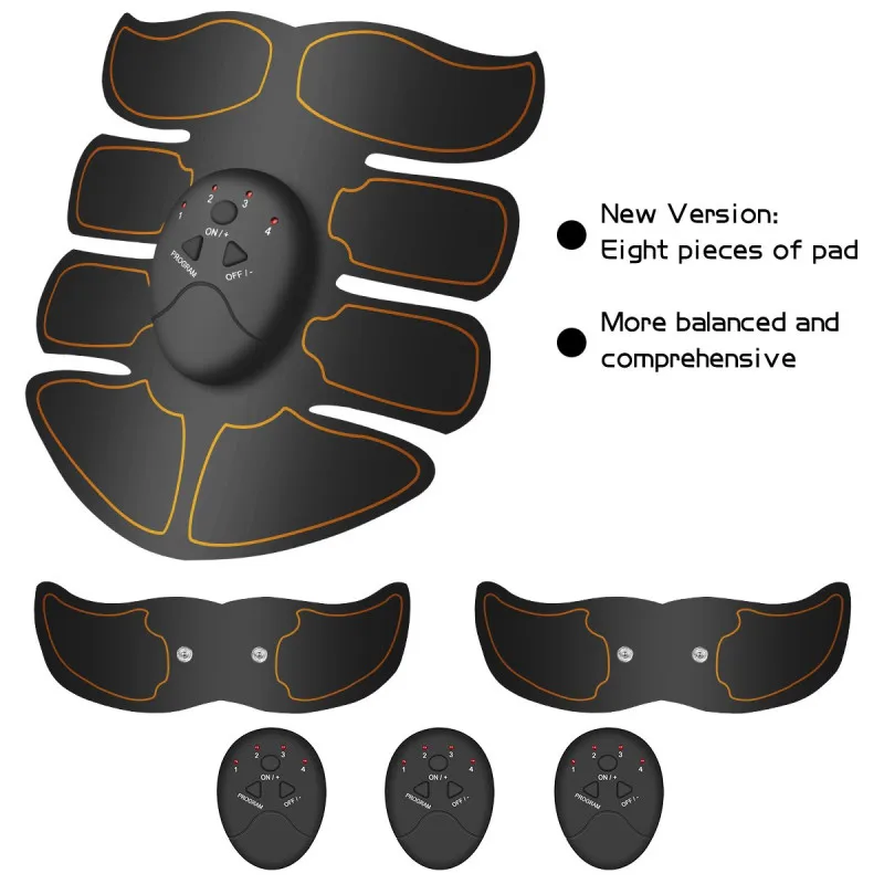 Умный EMS стимулятор мышц ABS брюшной мышцы тонер тела фитнес формирующий массаж патч стройнящий тренажер унисекс