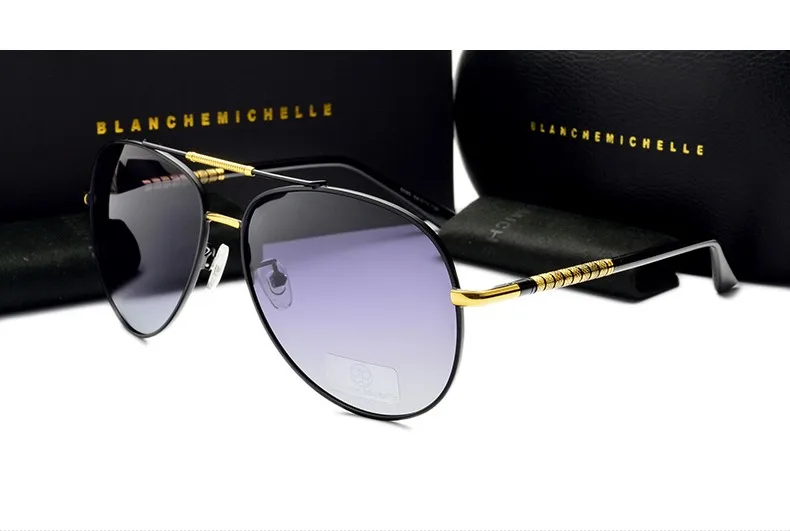 Роскошные поляризационные солнцезащитные очки для мужчин UV400, фирменный дизайн, высокое качество, солнцезащитные очки для рыбалки, градиентные очки для вождения с коробкой