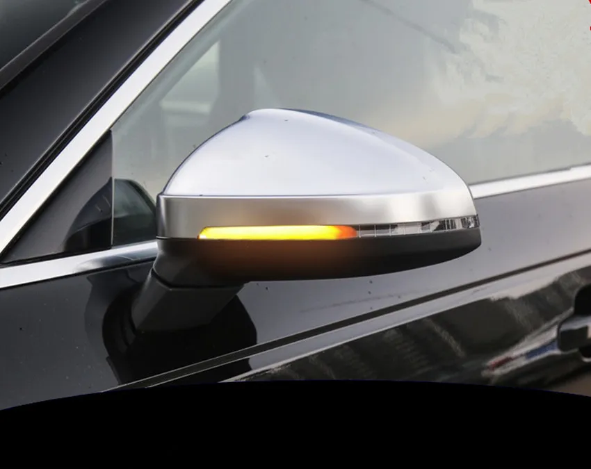 

For RS3 A3 S3 8V Dynamic Side Mirror Turn Signal Indicator Light for Audi A3 8V 2013-2018 matt chrome mirror cover black cover