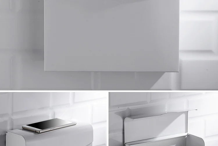 Nordic стиль аксессуары для ванной кулон белая коробка для салфеток с мобильного телефона держатель пространство Алюминий полотенца кольцо