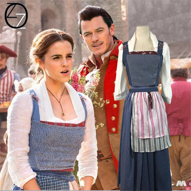 17 Custom Made Movie Beauty And The Beast Princess Belle Cosplay Costume Blue Dress Costumes Fantasia Women Halloween Cosplay Belle Cosplay Halloween Cosplaybelle Cosplay Costume Aliexpress