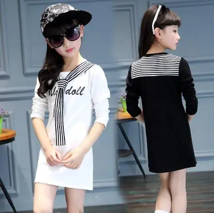 

Fashion Children's Clothes Girls Spring Long-Sleeved T-shirt Kids Cotton Tees Girls Clothing 5 6 7 9 11 13 Age