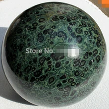 Натуральная Зеленая яшма строматолит Fossil кварцевый Сферический Кристалл мяч