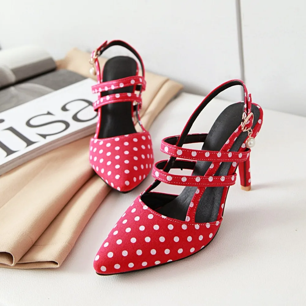 LVABC/ г. Новые женские босоножки простая модная обувь с пряжкой большие размеры 31-47, красивые красные вечерние и свадебные туфли женская обувь на высоком каблуке