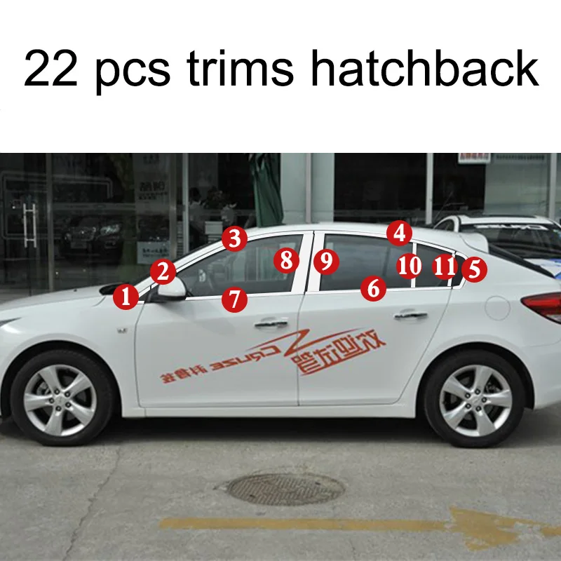 Оконная отделка из нержавеющей стали lsrtw2017 304 для chevrolet cruze 2008 2009 2010 2011 2012 2013 2014 2015