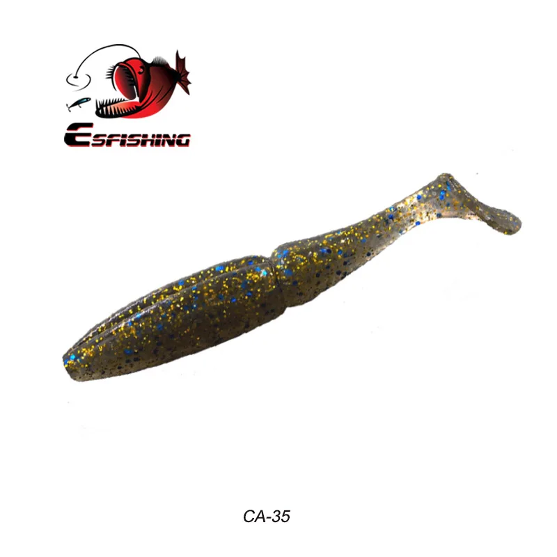 ESFISHING Easy Shiner Shad 125 мм 4 шт. 18 г рыболовные приманки джиг силиконовые приманки для ловли карпа Спиннербейт мягкие приманки - Цвет: CA35