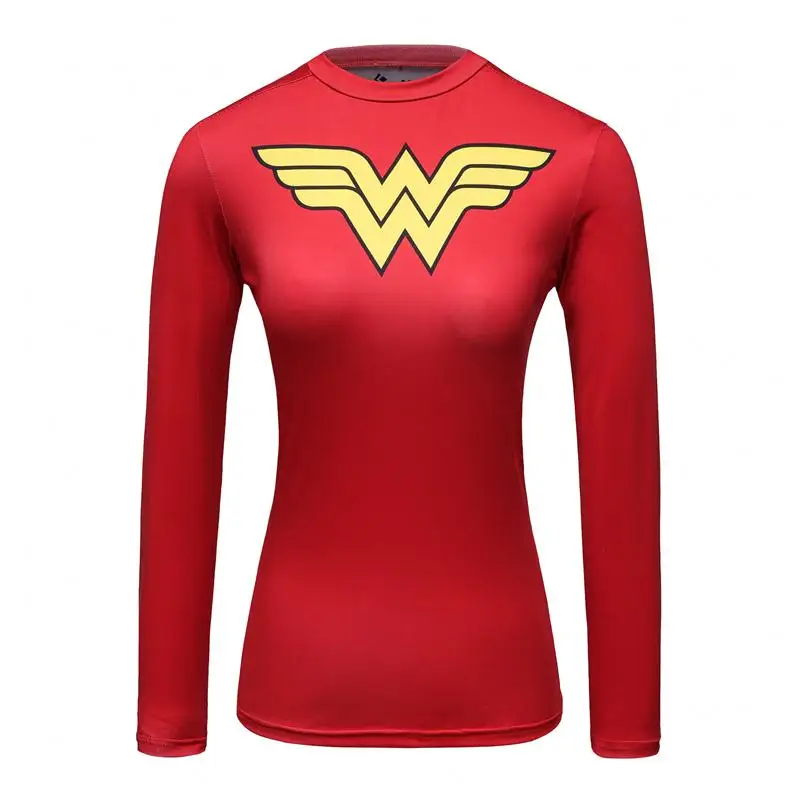 Lightningt футболки Для женщин с длинным рукавом Фитнес впитывает пот женские футболки сжатия топы camisetas Mujer быстросохнущая M-XXL